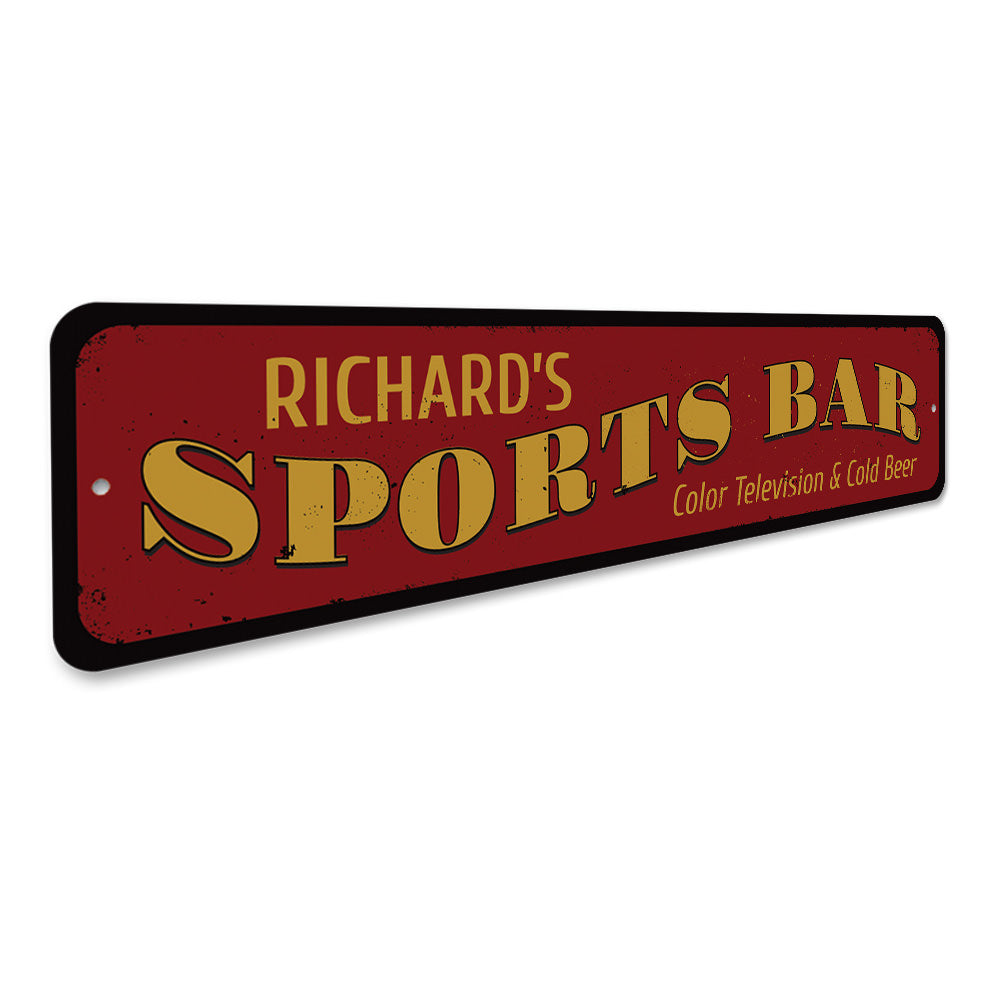 Sports Bar Name Sign Aluminum Sign