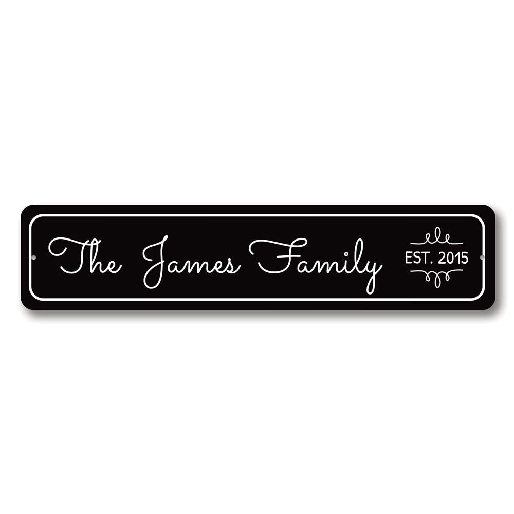 Family Mantle Sign Aluminum Sign