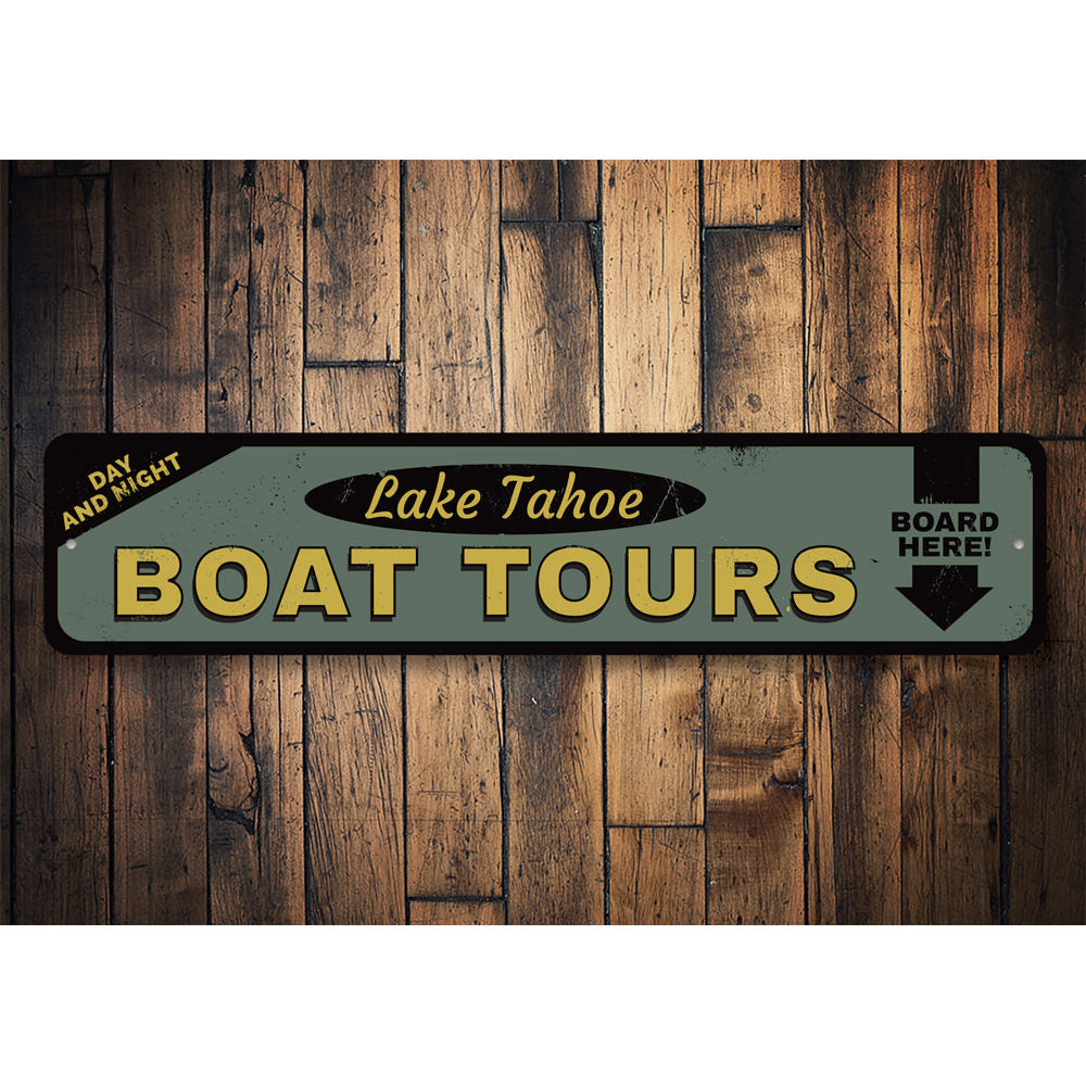 Boat Tours Sign Aluminum Sign