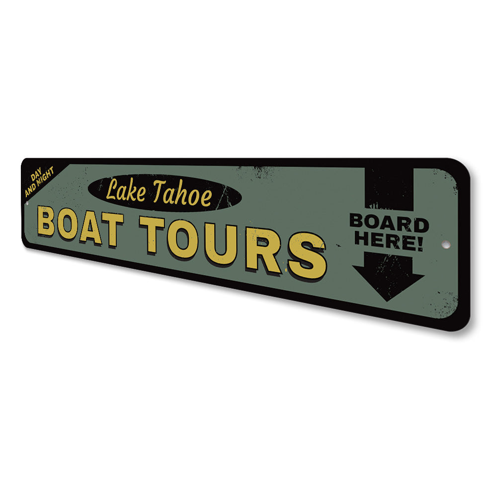 Boat Tours Sign Aluminum Sign