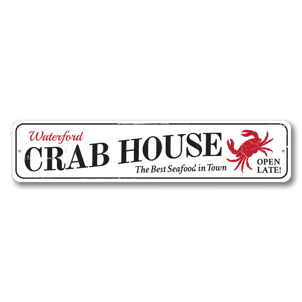Fresh Crab House Sign Aluminum Sign