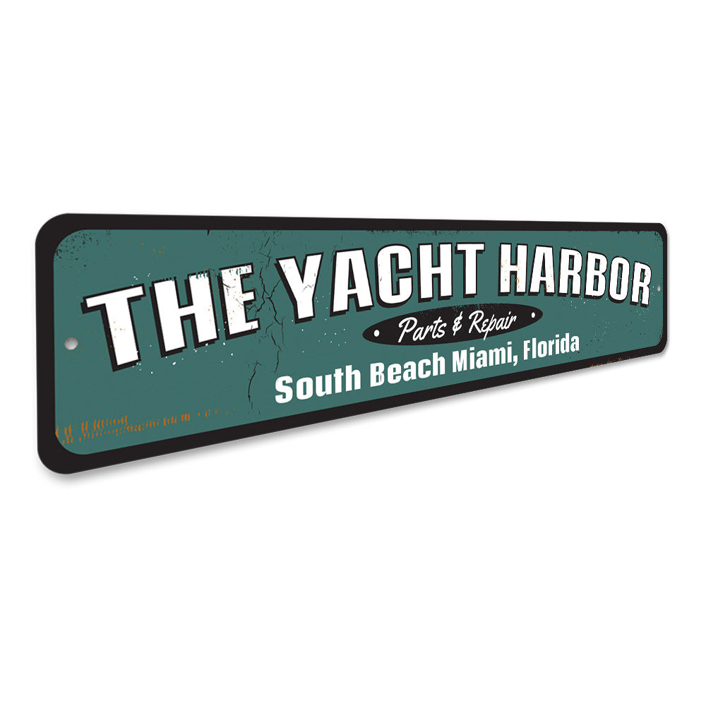 Yacht Harbor Sign Aluminum Sign