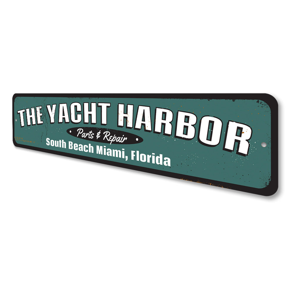 Yacht Harbor Sign Aluminum Sign