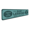 Surf Lessons Sign Aluminum Sign