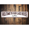 Welcome to Lake House Sign Aluminum Sign