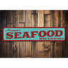 Premium Seafood Sign Aluminum Sign