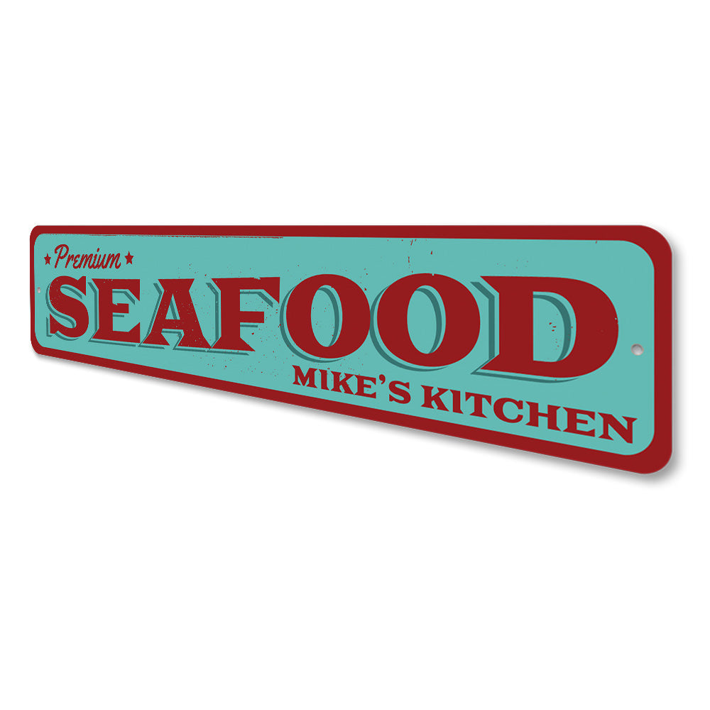 Premium Seafood Sign Aluminum Sign