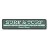 Surf & Turf Sign Aluminum Sign