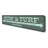 Surf & Turf Sign Aluminum Sign