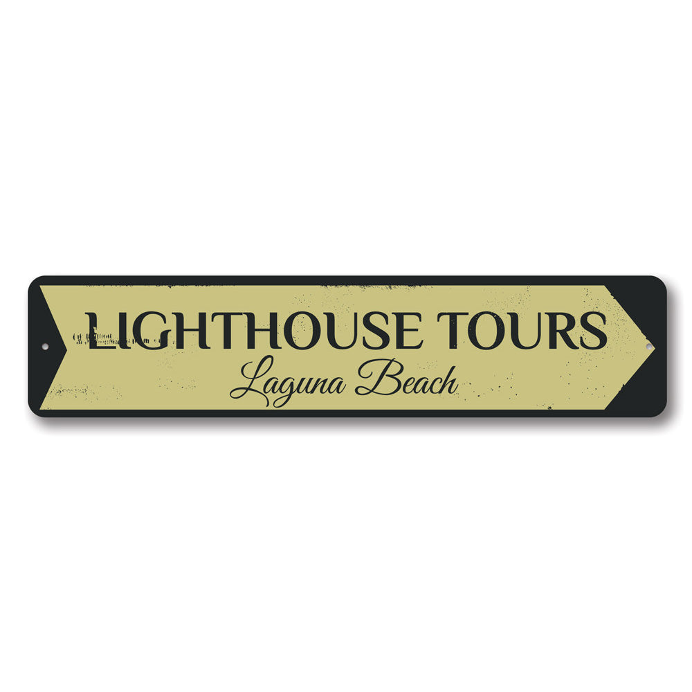 Lighthouse Tours Sign Aluminum Sign