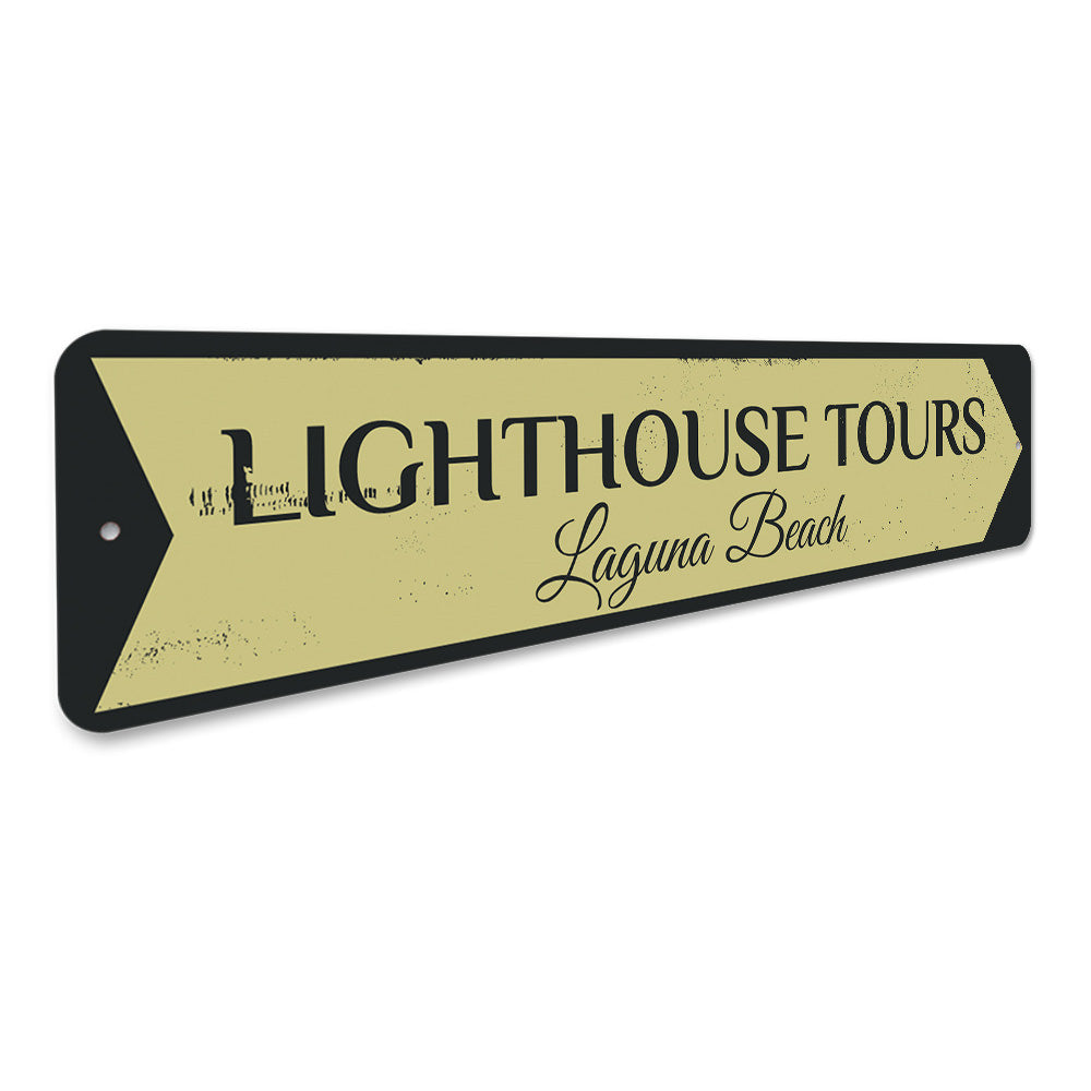 Lighthouse Tours Sign Aluminum Sign