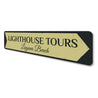 Lighthouse Tours Sign Aluminum Sign