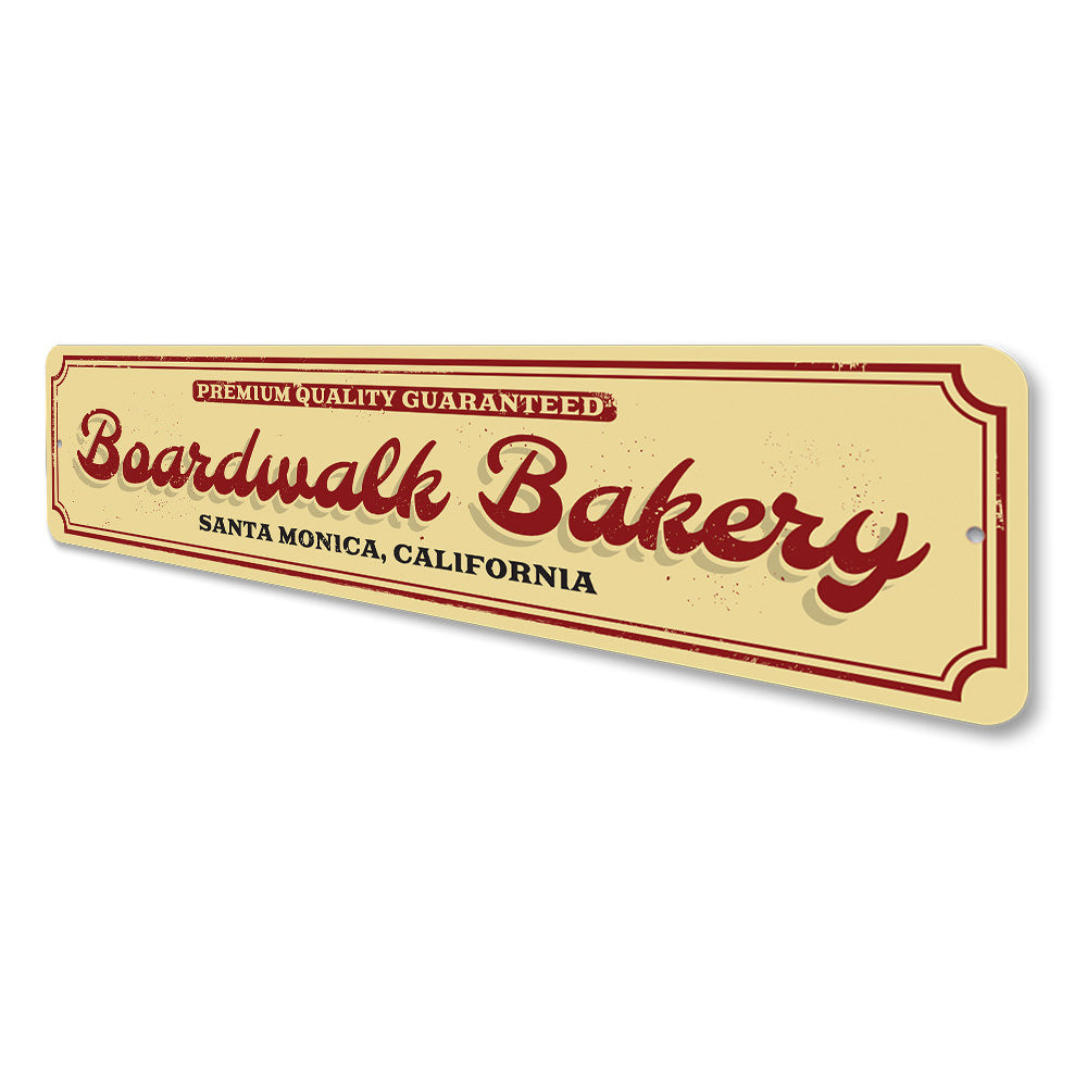 Boardwalk Bakery Sign Aluminum Sign
