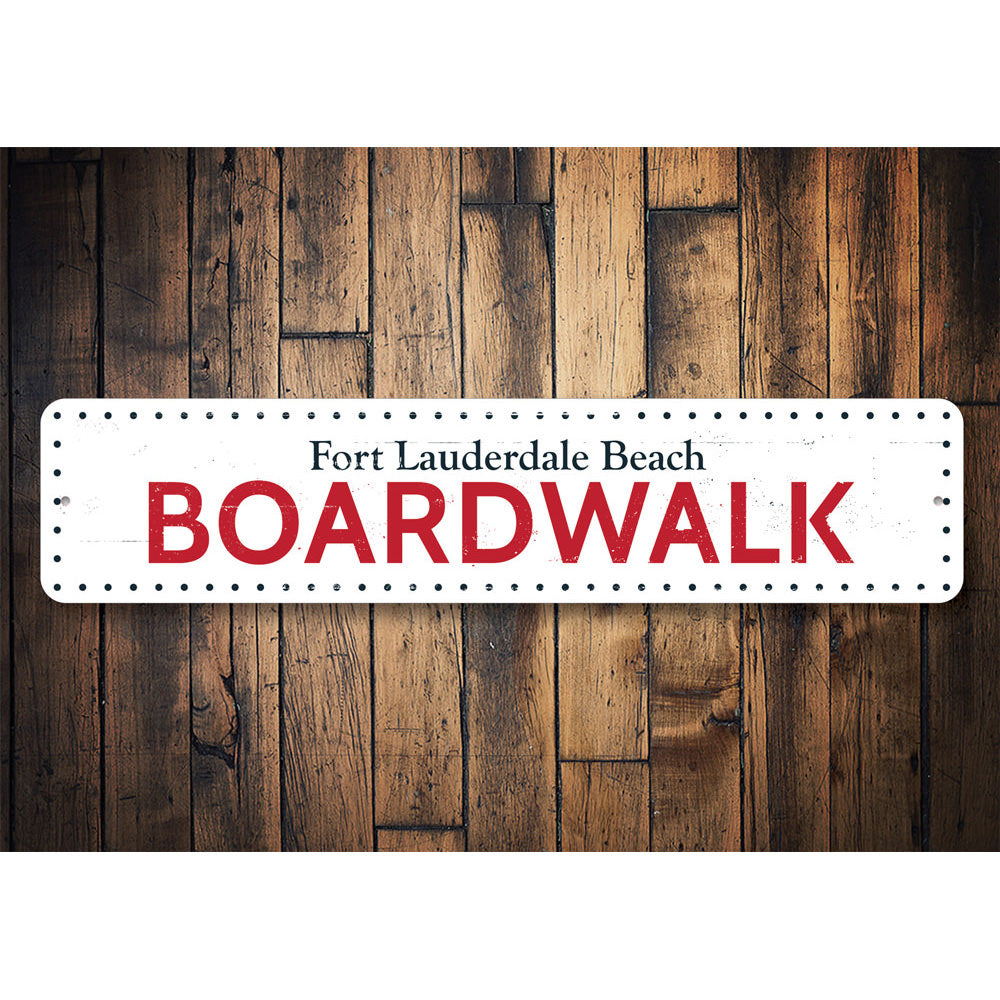 Boardwalk Marquee SIgn Aluminum Sign