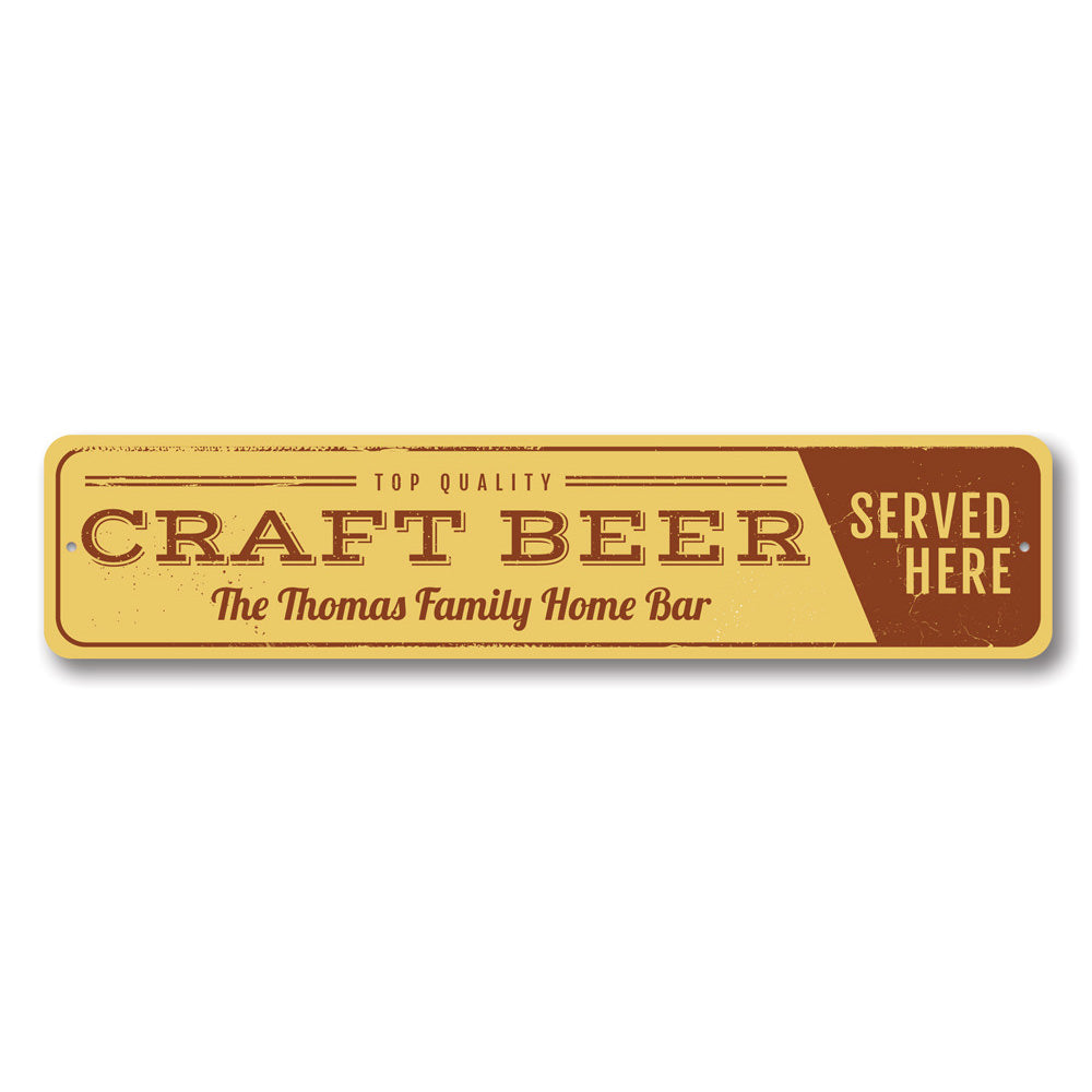 Craft Beer Sign Aluminum Sign