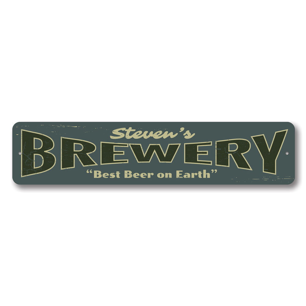 Brewery Sign Aluminum Sign