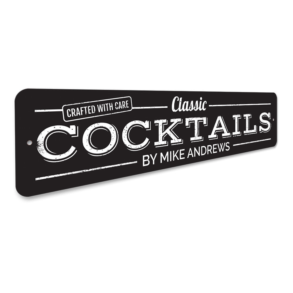 Classic Cocktails Sign Aluminum Sign