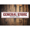 General Store City State Sign Aluminum Sign