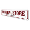 General Store City State Sign Aluminum Sign