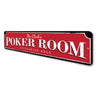 Poker Room Sign Aluminum Sign