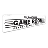 Game Room Sign Aluminum Sign