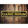 Family Game Room Sign Aluminum Sign