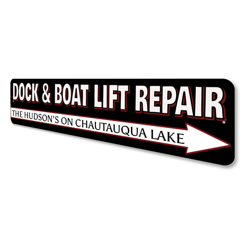 Boat Lift Repair Sign Aluminum Sign