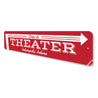 Drive-In Theater Arrow Sign Aluminum Sign
