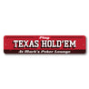 Texas Hold Em Sign Aluminum Sign