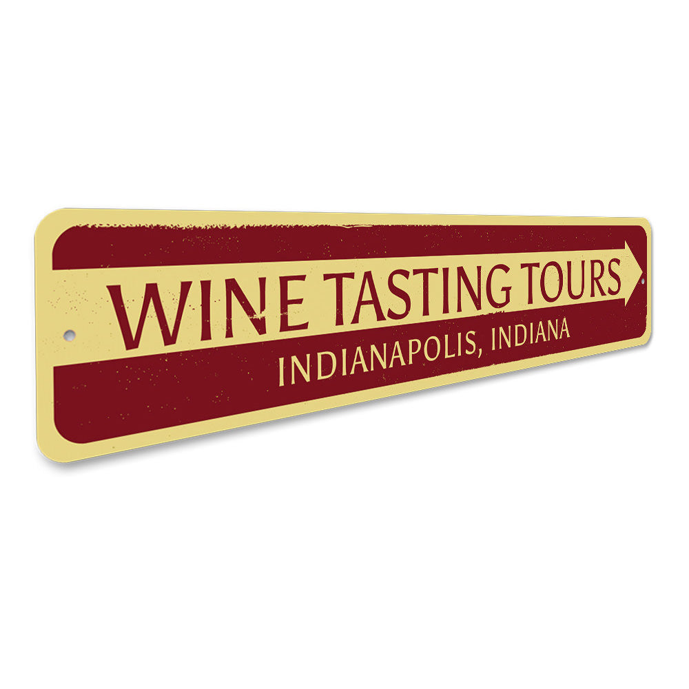Wine Tasting Tours Sign Aluminum Sign