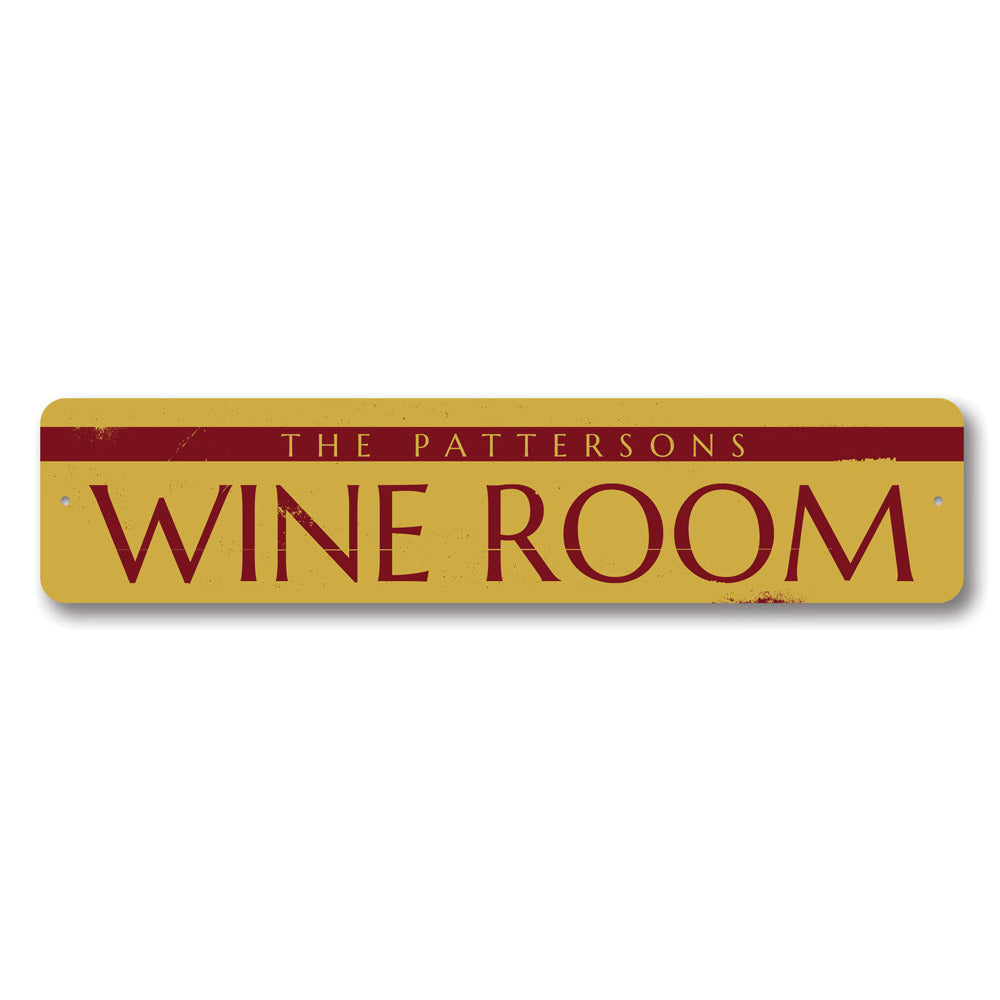 Wine Room Sign Aluminum Sign