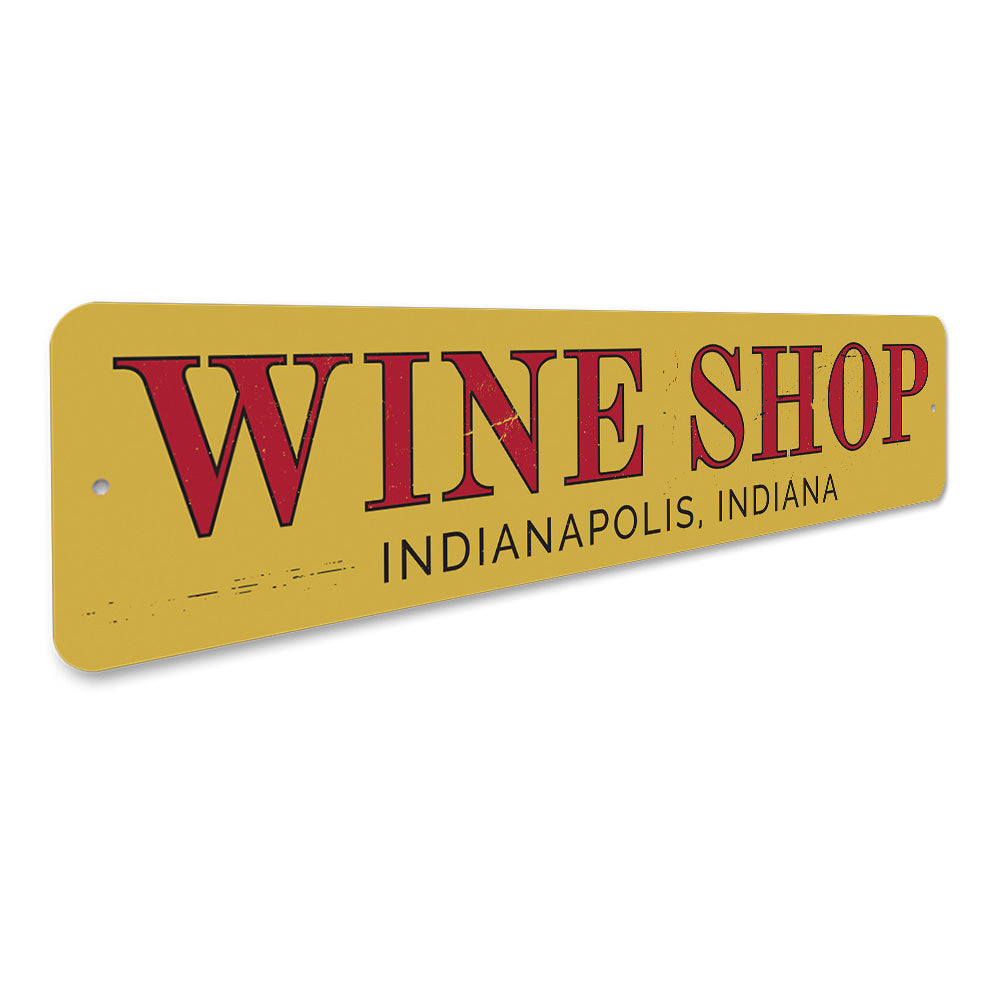 Wine Shop Name Sign Aluminum Sign