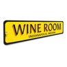 Wine Room Location Sign Aluminum Sign