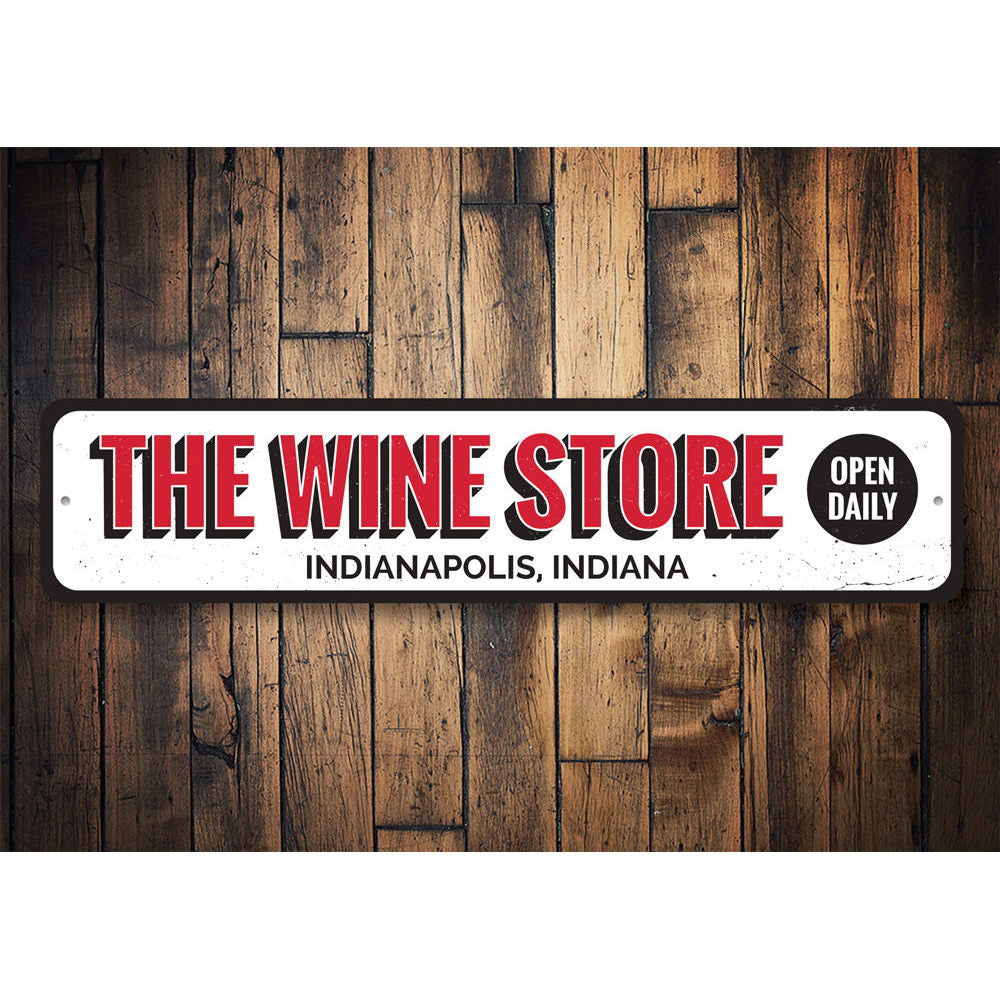 Wine Store Sign Aluminum Sign