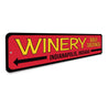 Winery Sign Aluminum Sign