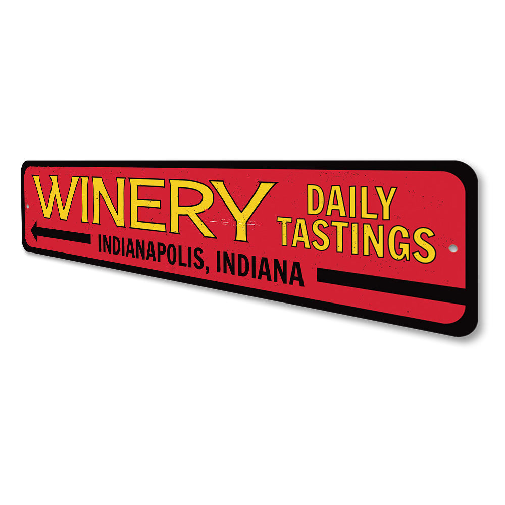 Winery Sign Aluminum Sign