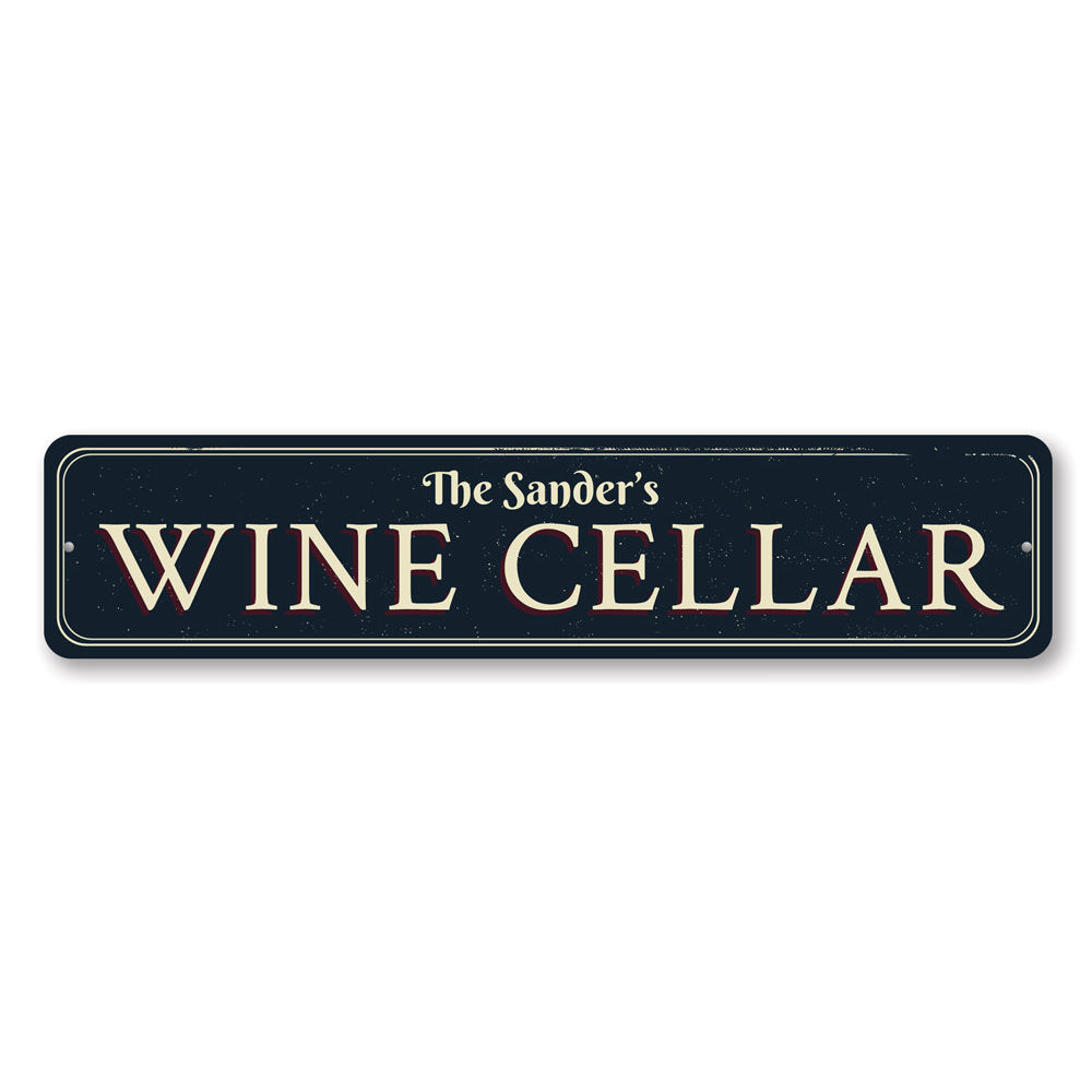 Family Wine Cellar Sign Aluminum Sign