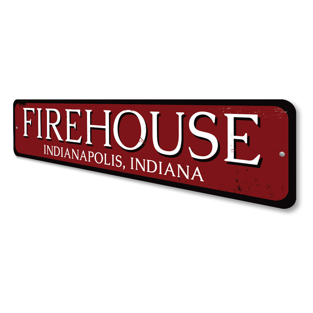 Firehouse Sign Aluminum Sign