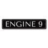 Engine Number 9 Sign Aluminum Sign