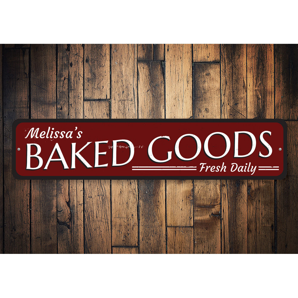 Baked Goods Sign Aluminum Sign