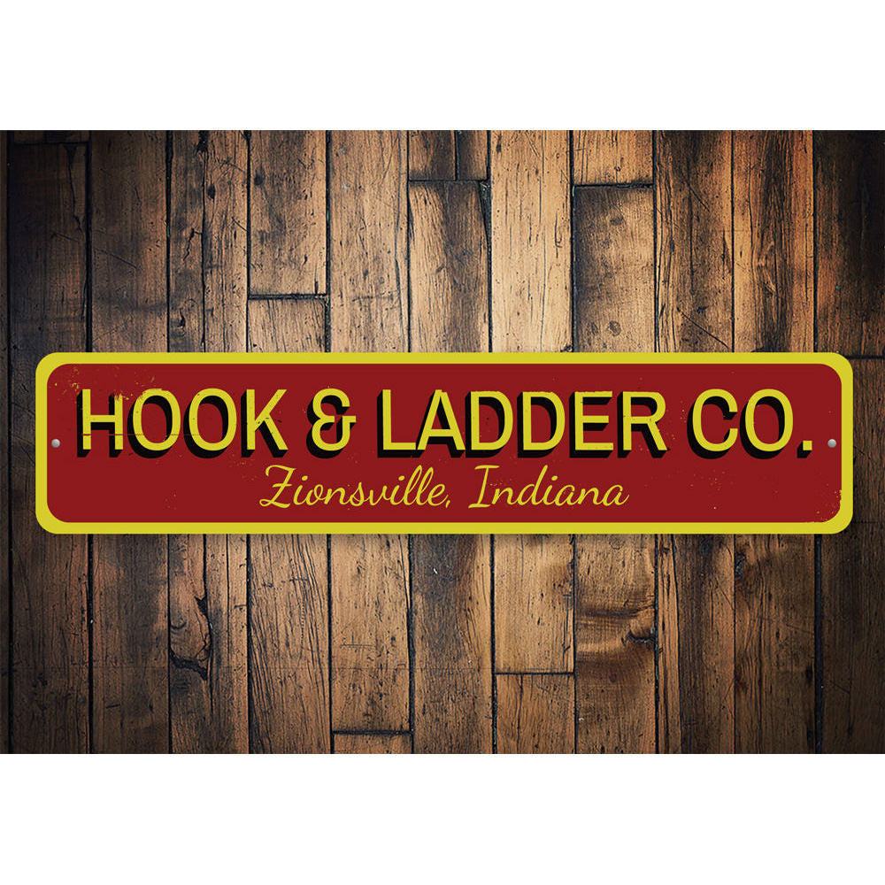 Hook & Ladder Sign Aluminum Sign