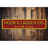 Hook & Ladder Sign Aluminum Sign