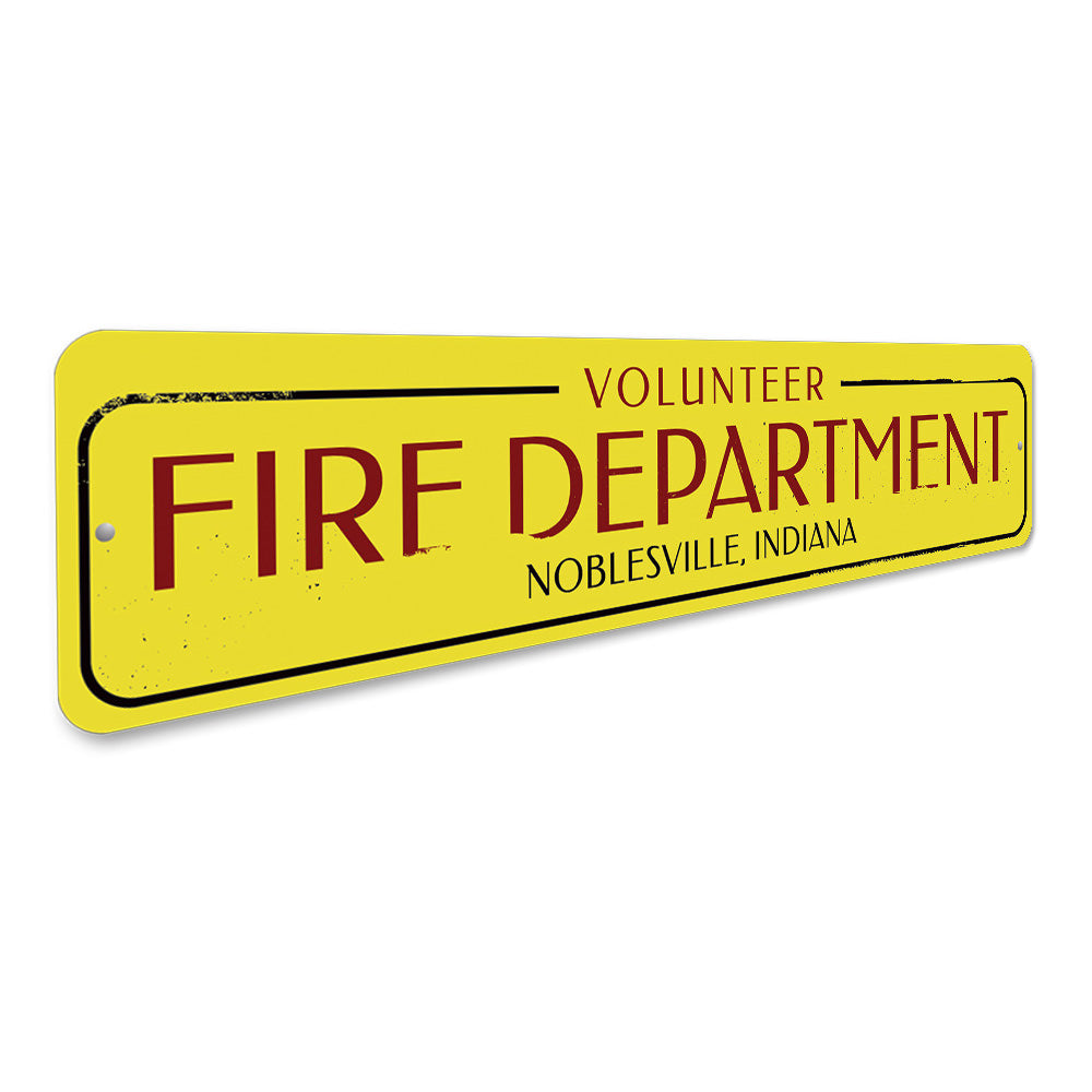 Volunteer Fire Department Sign Aluminum Sign