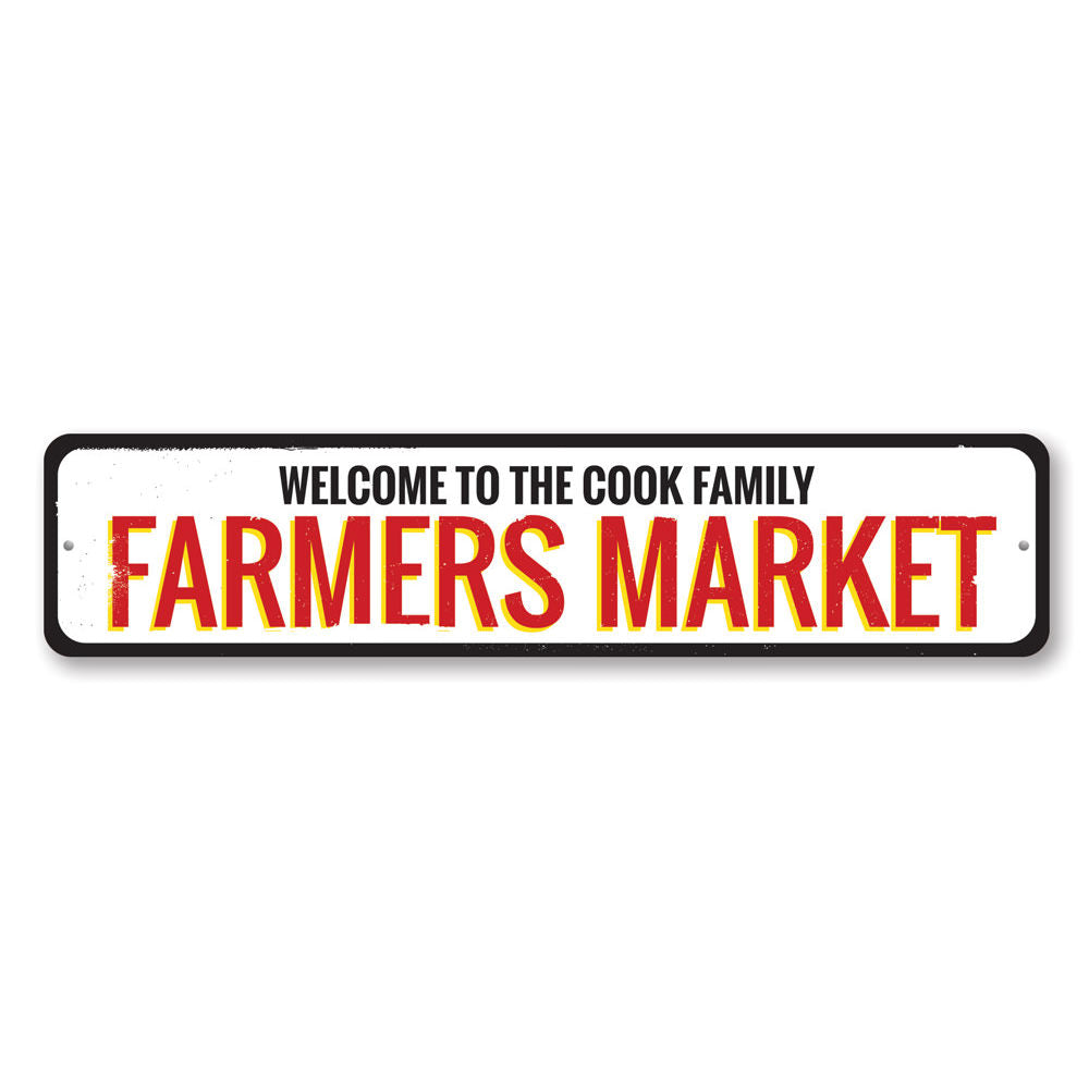 Farmers Market Sign Aluminum Sign