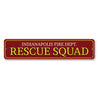 Rescue Squad Sign Aluminum Sign