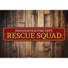 Rescue Squad Sign Aluminum Sign