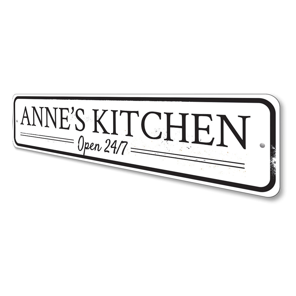 Kitchen Open Sign Aluminum Sign