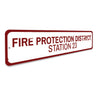 Fire Protection District Sign Aluminum Sign