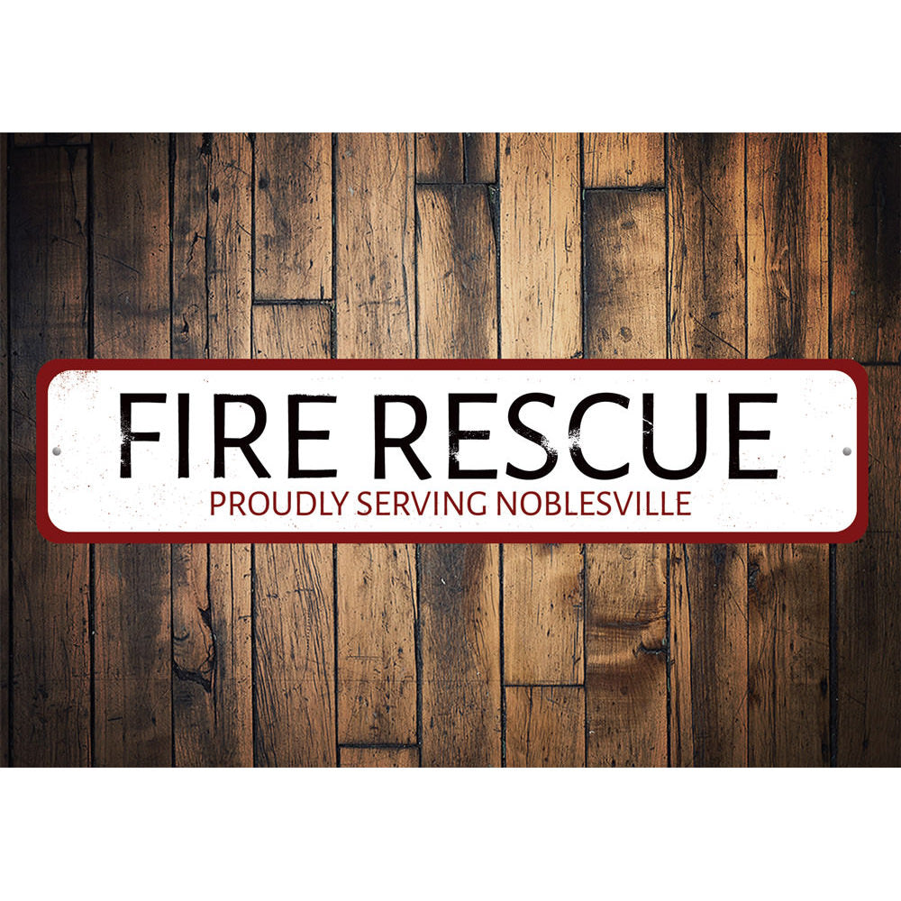 Fire Rescue Pride Sign Aluminum Sign