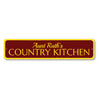 Country Kitchen Sign Aluminum Sign
